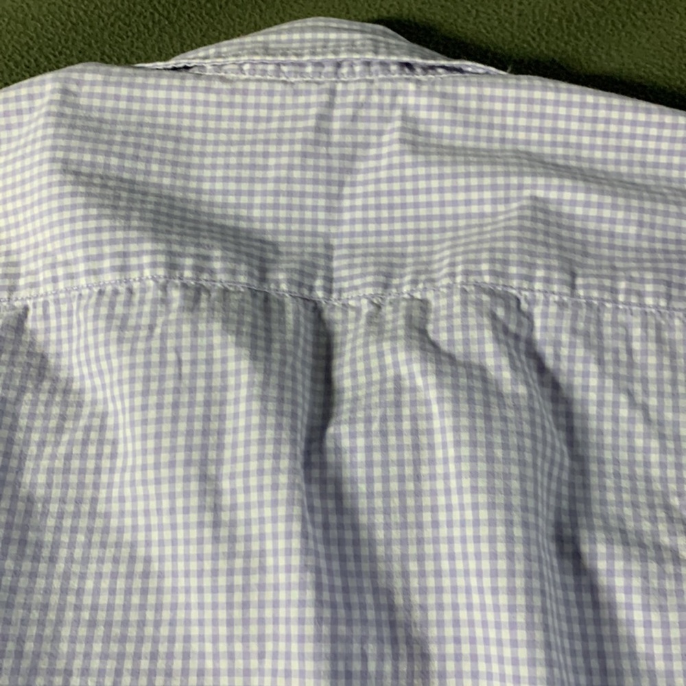 Men’s Amazon Essentials Lavender Gingham, Short S… - image 7